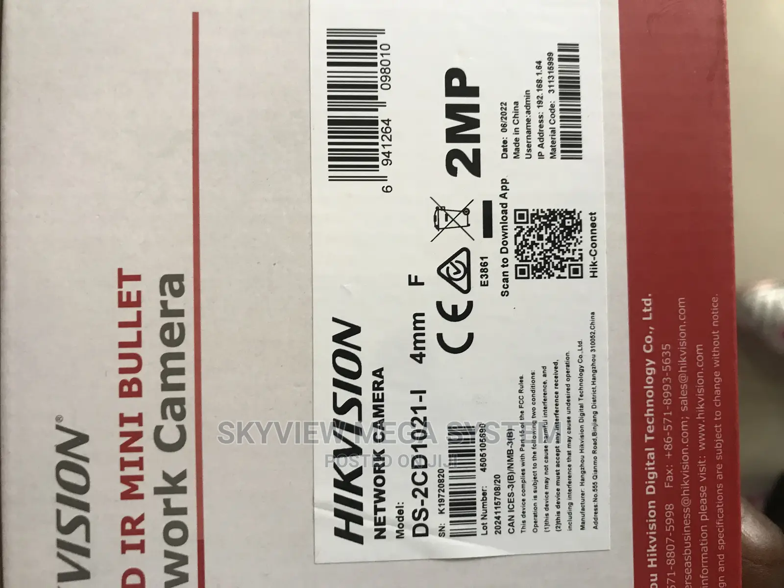 Hikvision 2mp Acusense Fixed Bullet Camera
