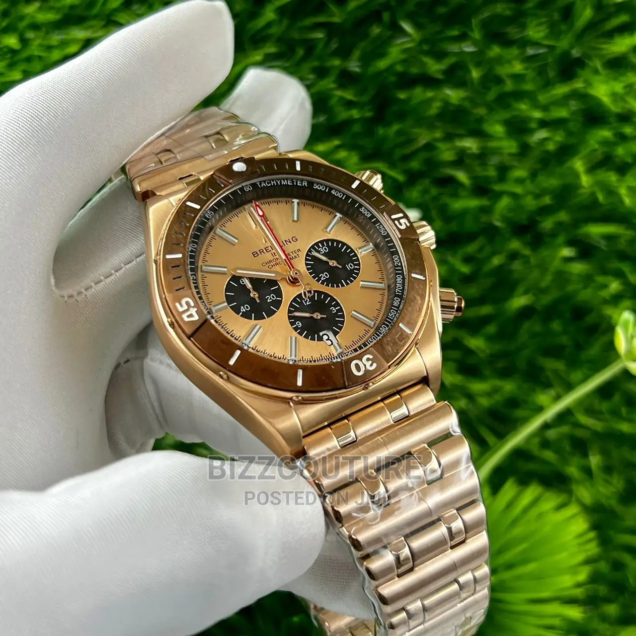 Original BREITLING Gold Chain Strap Available in Store