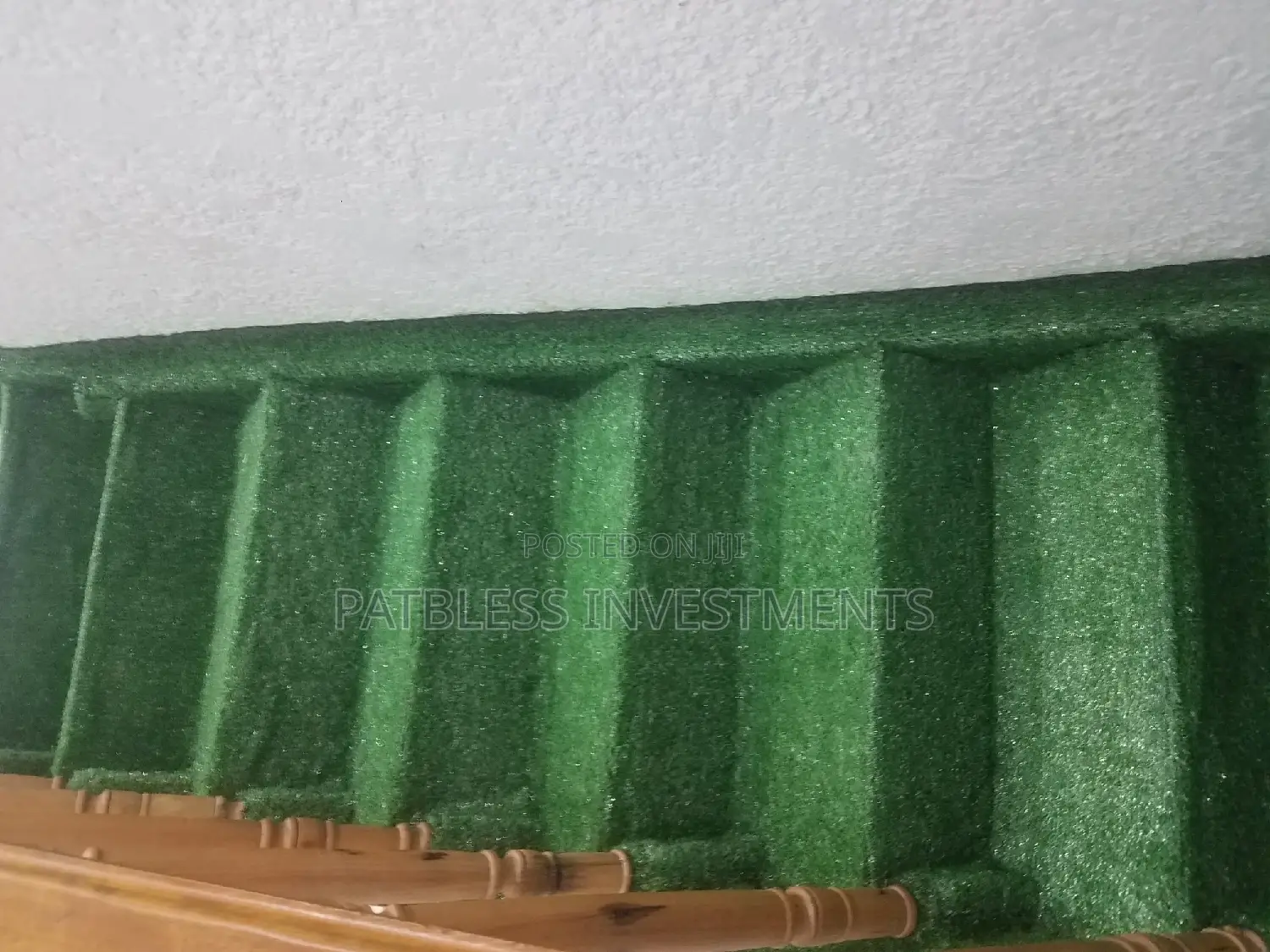 Skillfully Installation of Grass Carpet.