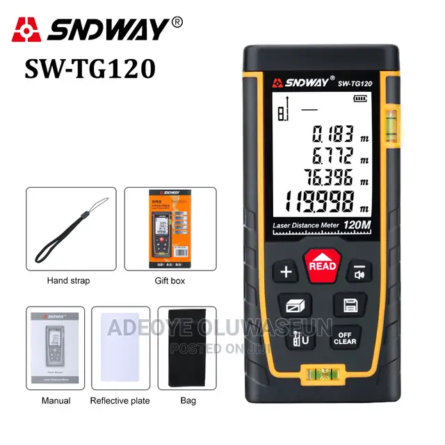 120m Laser Meter/Measuring Tape/Distance Meter