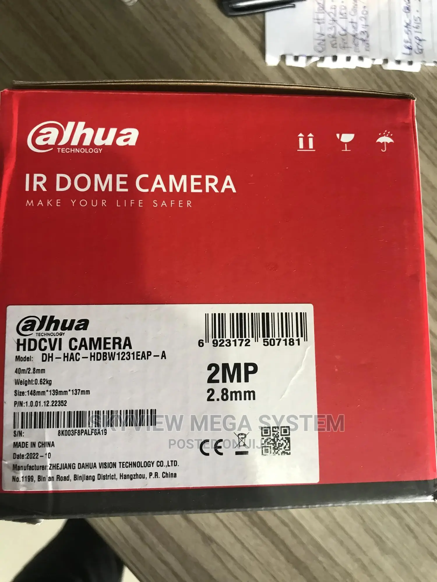 Dahua Ir 2mp Dome Camera
