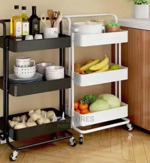 3-Tier Rolling Trolley, Cart