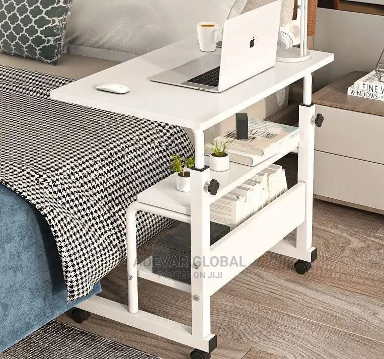 Solid Movable Potable Laptop Table/ Bed Side Table Shelf