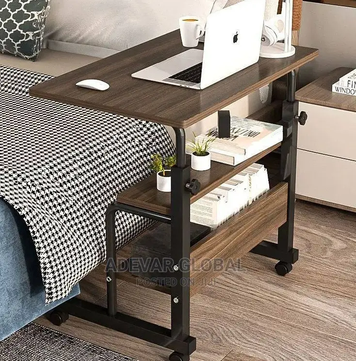 Solid Movable Potable Laptop Table/ Bed Side Table Shelf