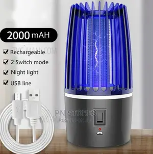 2 in 1 Usb Rechargeable Mosquito Electric Shock Killer Lamp