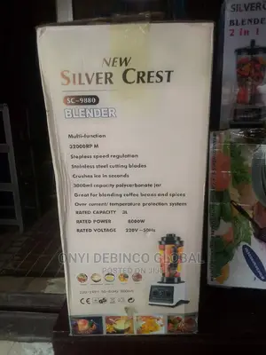 Silvercrest Commercial Blender With Two Cups - 3l - 8000w