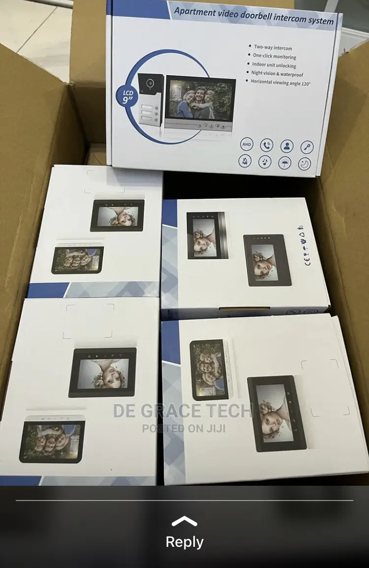 Wired Video Intercom System, 7 Inches Video Doorbell Door