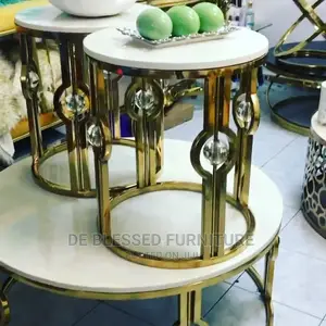 Center Table and Sides Stools