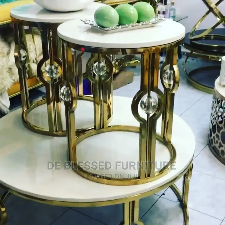 Center Table and Sides Stools