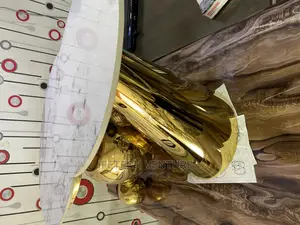 Golden Center Table With Side Stool
