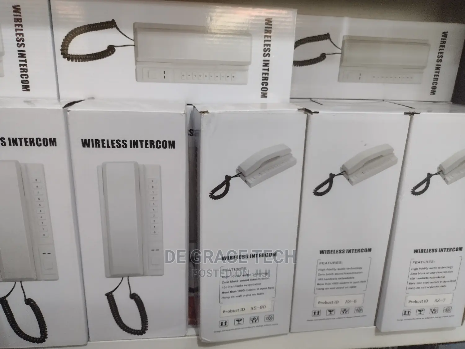 Wireless Intercom Phone Expandable From 1 to 100 Units P