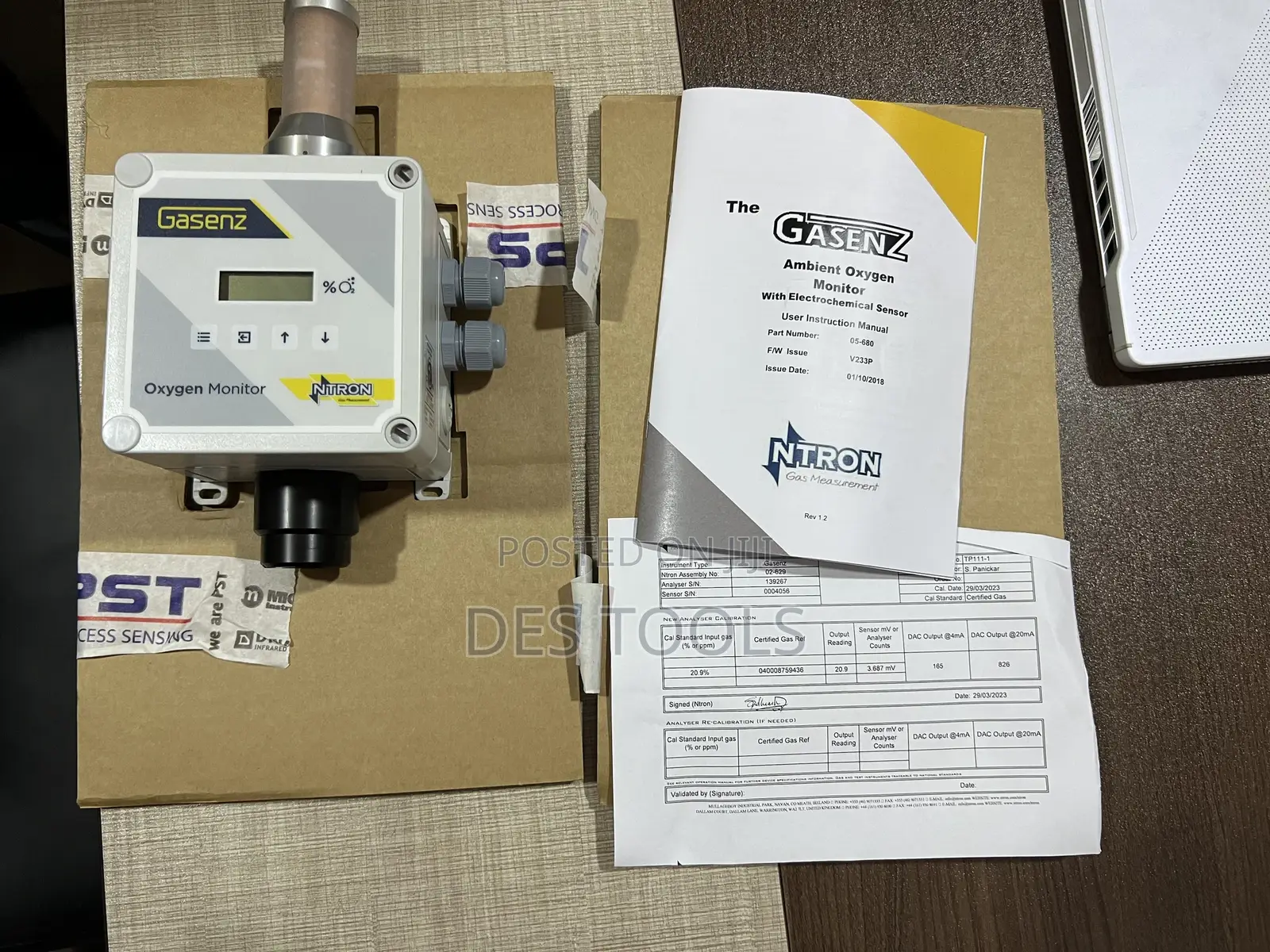 Ntron Gasenz Ambient Oxygen Analyzer/ Detector