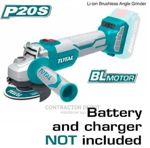 Total Brushless Angle Grinder 20v Without Charger Battery