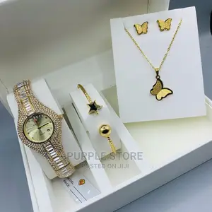Lookworld Iced Watch and Jewellery Set
