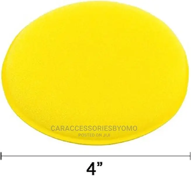 Super Soft Car Cleaning Yellow Round Car Foam 6pc