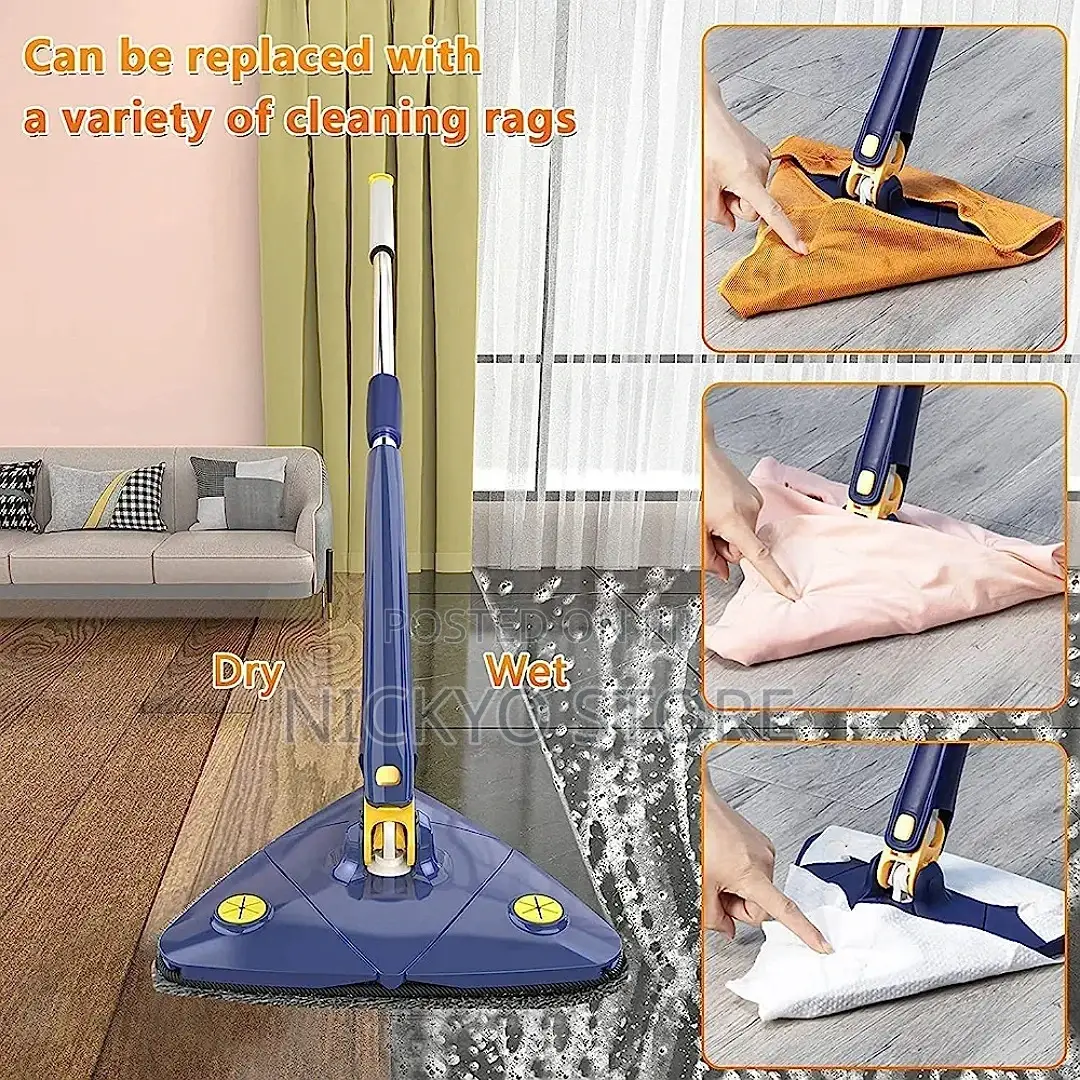Rotatable Adjustable Triangle Multifunctional Cleaning Mop