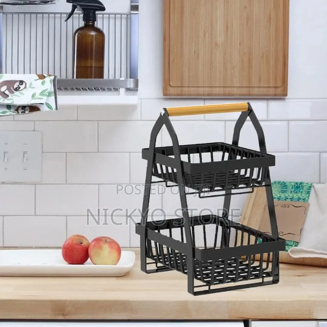 Bread Snacks Vegetable Fruit Basket Bowl Stand