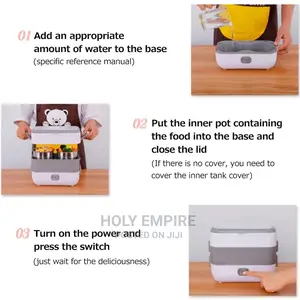 Electric Lunch Box Pluggable Heating Single / Double Layer