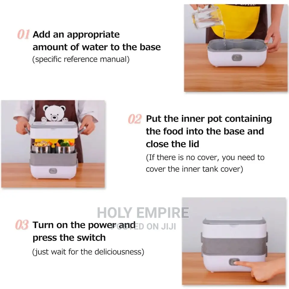 Electric Lunch Box Pluggable Heating Single / Double Layer