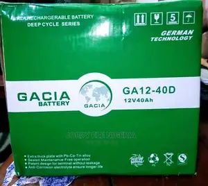 Gacia Solar Battery 40ah 12V.