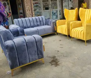 Quality Complete Set of Upholstery Padded Chair.