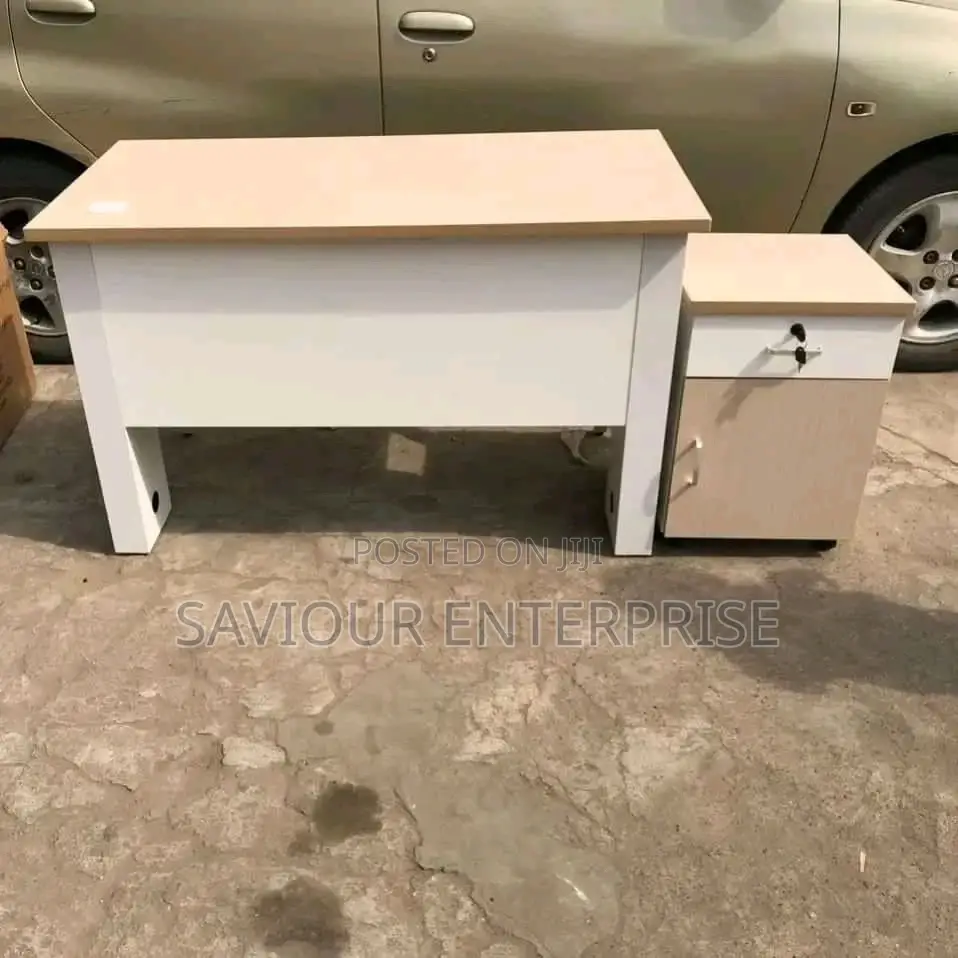 Nigeria Made Office Table With Mobile Drawer