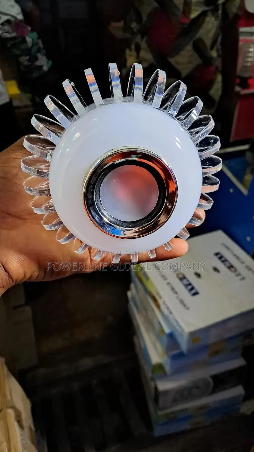 Music Bulb With Remote and Bluetooth Connection Speakers
