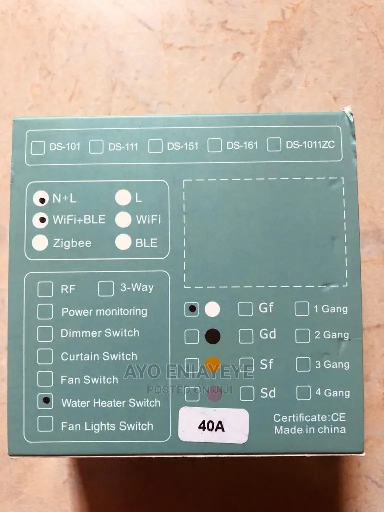 A/C Smart Switch 40amp Smart Home