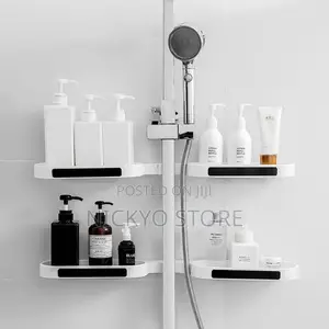 Rotatable Bathroom Corner Shelf