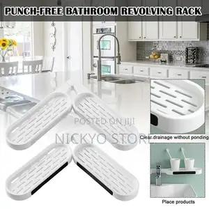 Rotatable Bathroom Corner Shelf