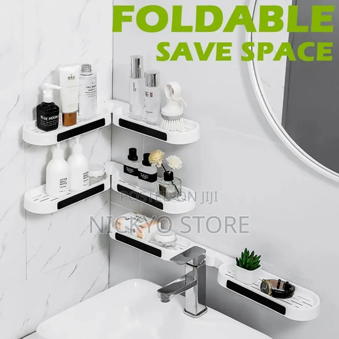 Rotatable Bathroom Corner Shelf