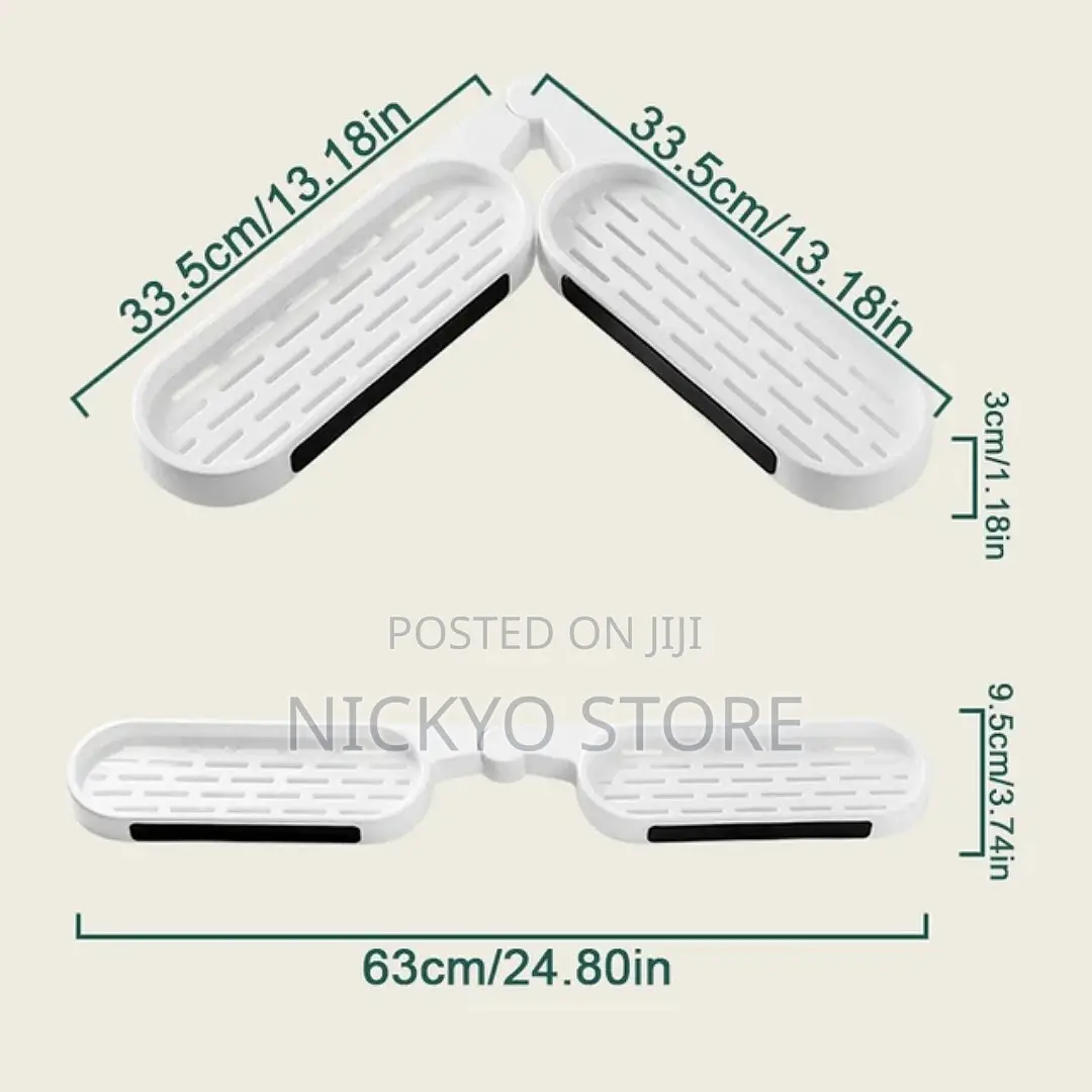 Rotatable Bathroom Corner Shelf