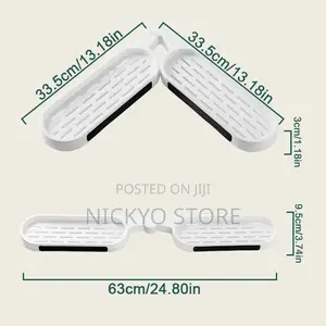 Rotatable Bathroom Corner Shelf