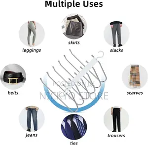 Trousers Hangers Space Saving With 5 Layers Non-Slip