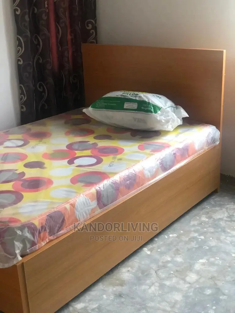 4 by 6 Bedframe With Mattress