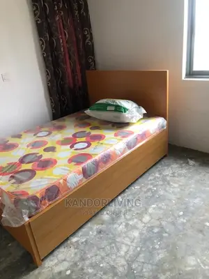 4 by 6 Bedframe With Mattress