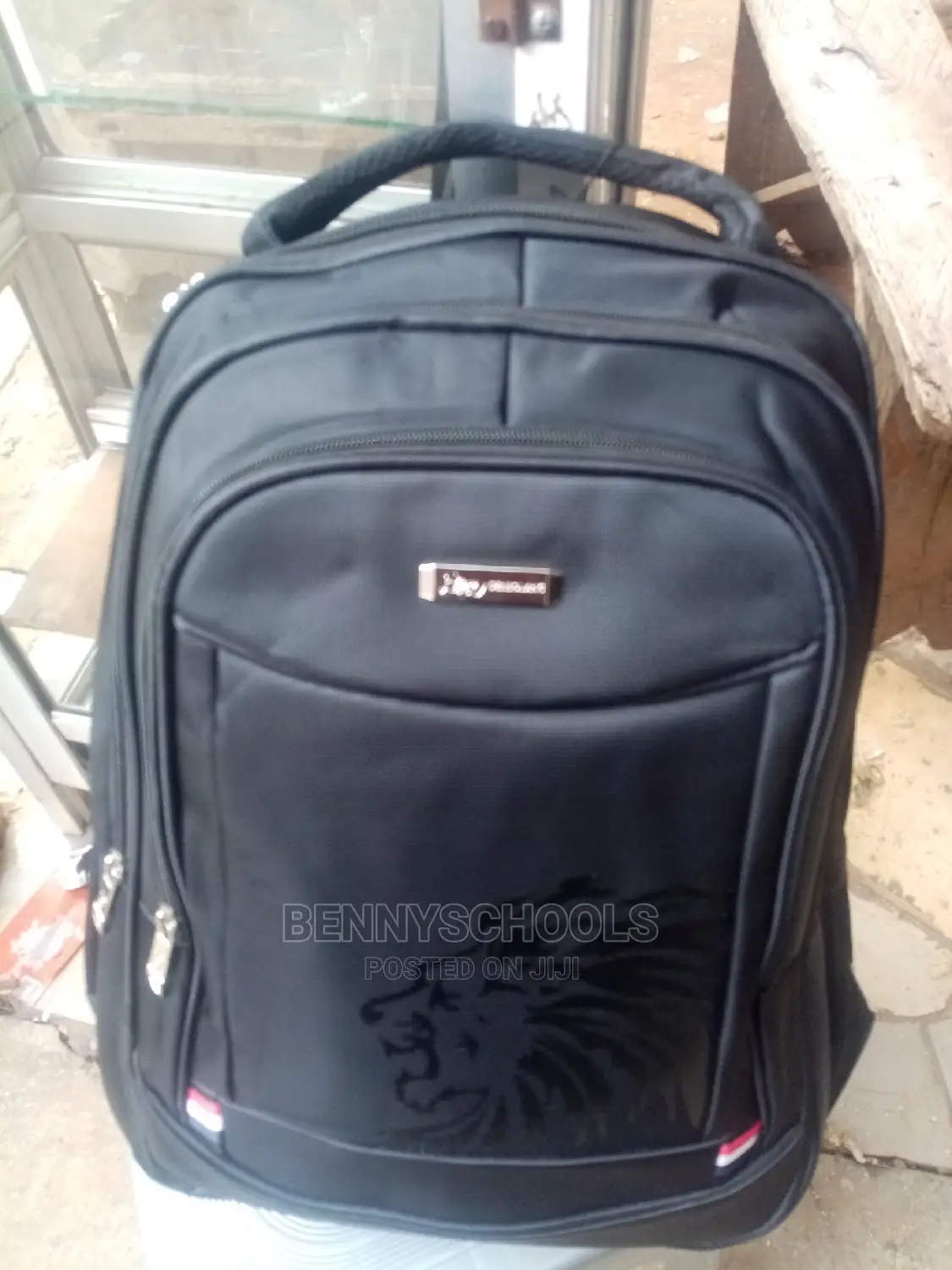 Black Tigger Head Backpack and Laptop Bag
