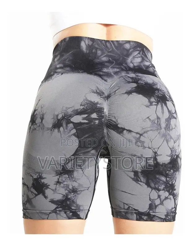 New Tie Dye Seamless Yoga Shorts Women Gym Shorts Tights in