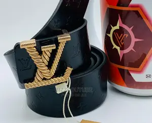 Original LOUIS VUITTON Leather Belts Available in Store