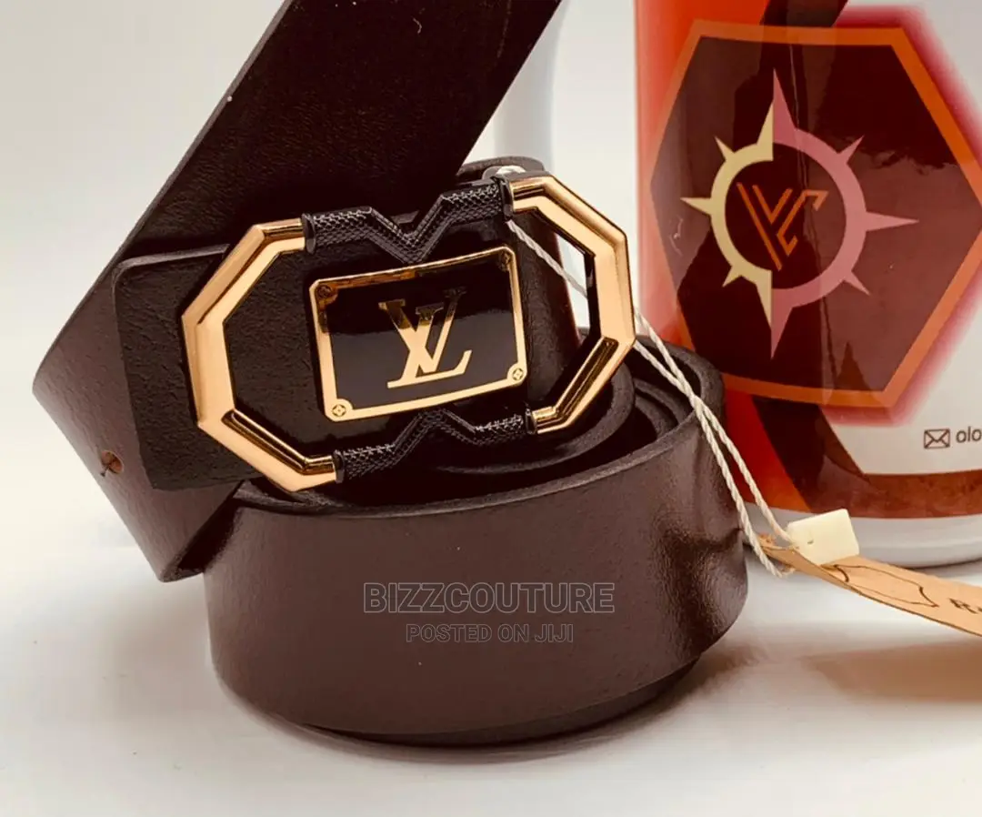 Original LOUIS VUITTON Leather Belt Available in Store