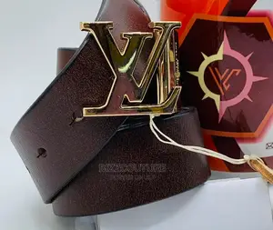 Original LOUIS VUITTON Leather Belt Available in Store