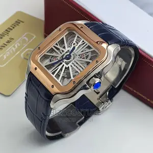 Original CARTIER MECHANICAL Leather Strap Available Instore