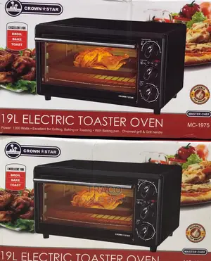 Crown Star 19l- Electric Baking Oven- Toaster- Griller