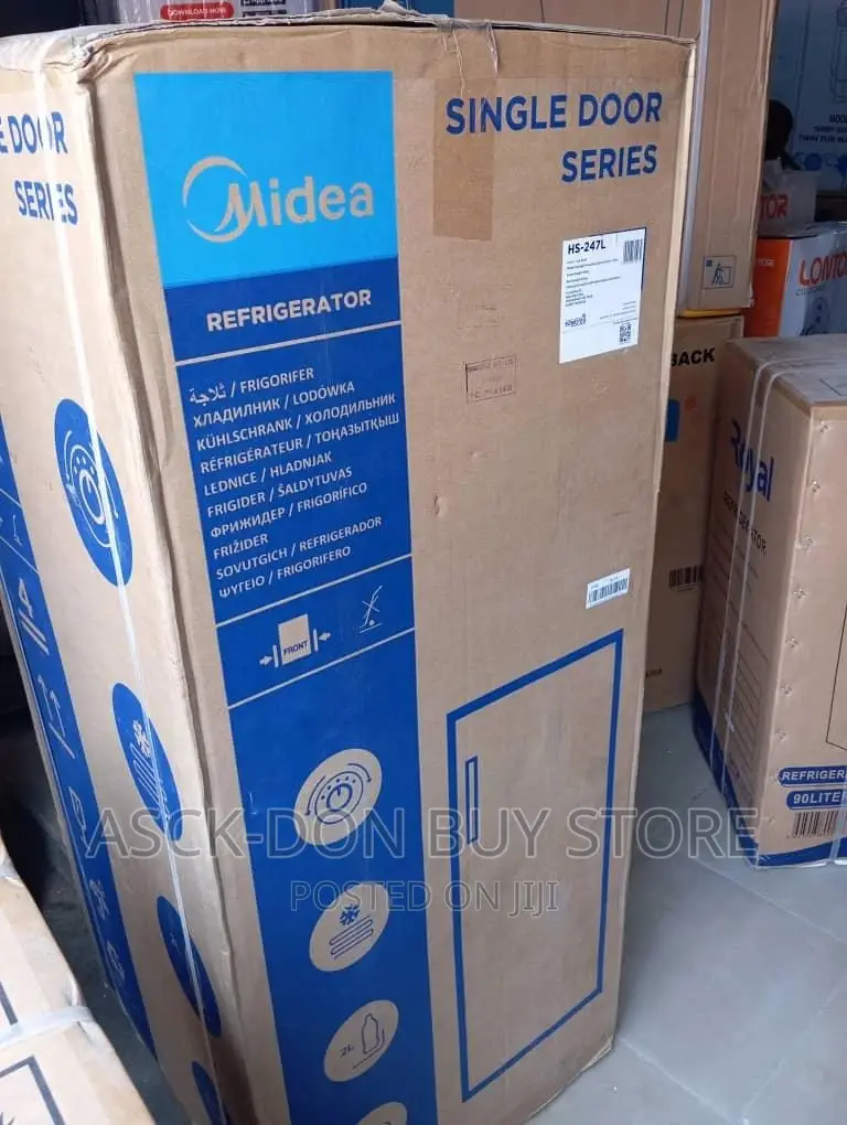 Midea 190ltrs Single Door Fridge Available , Powerful
