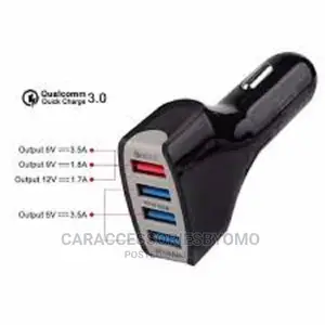 Generic Car Fast Charger 4-Port Usb Car Charger 7a Cigarette