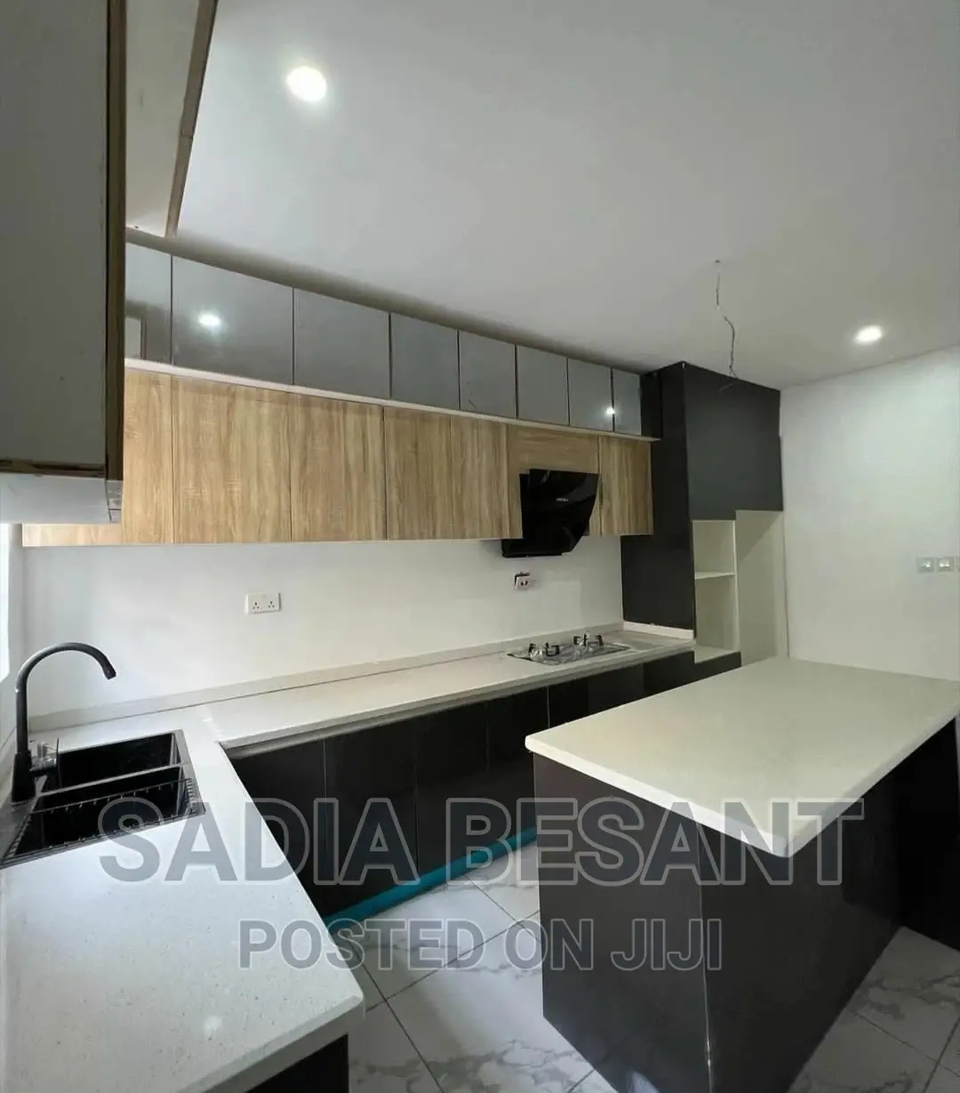 Contemporary Kitchen Cabinet Design With Accessories