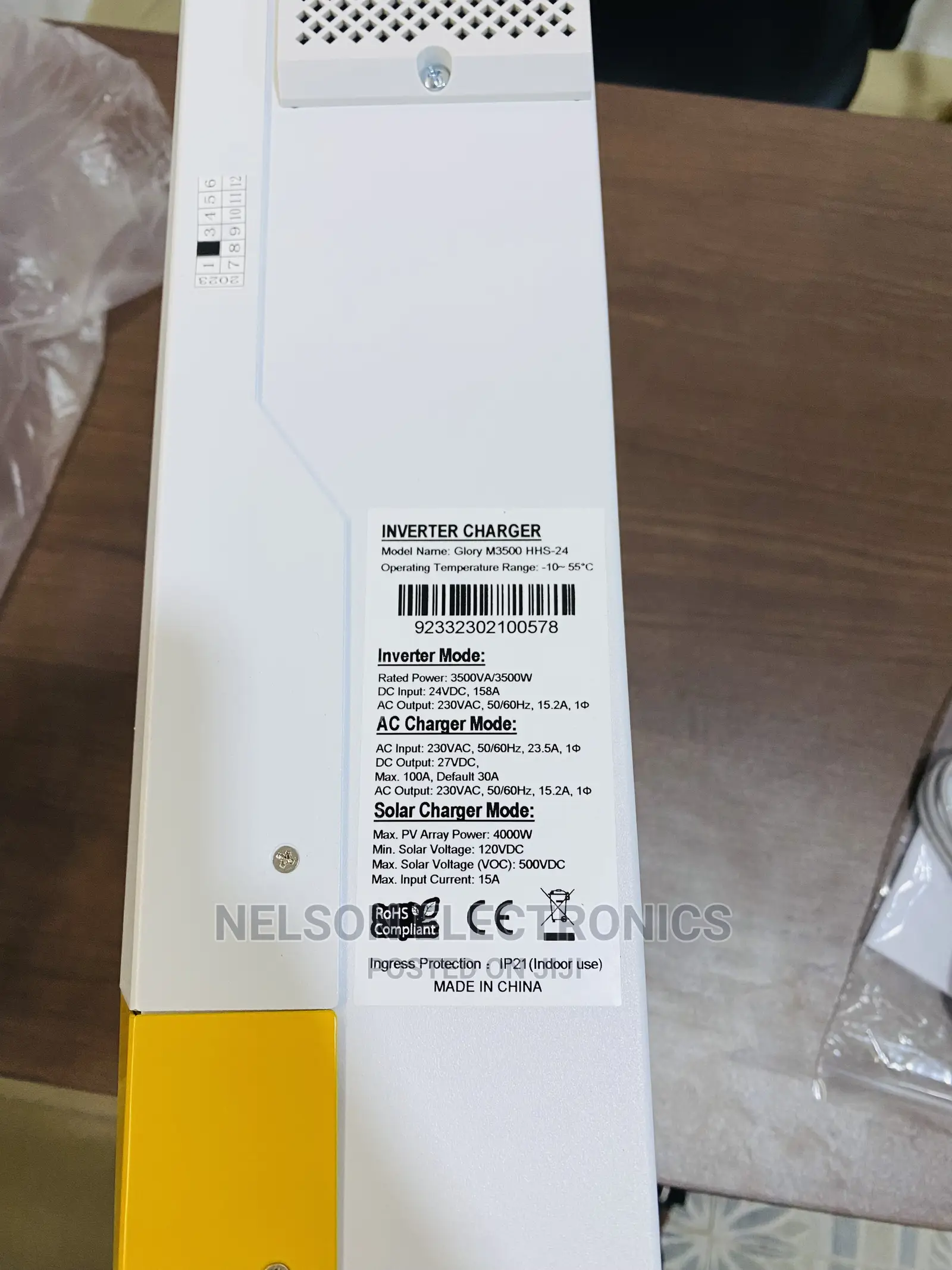 SMK Inverter 3.5kva 24v With100a Charge Controller