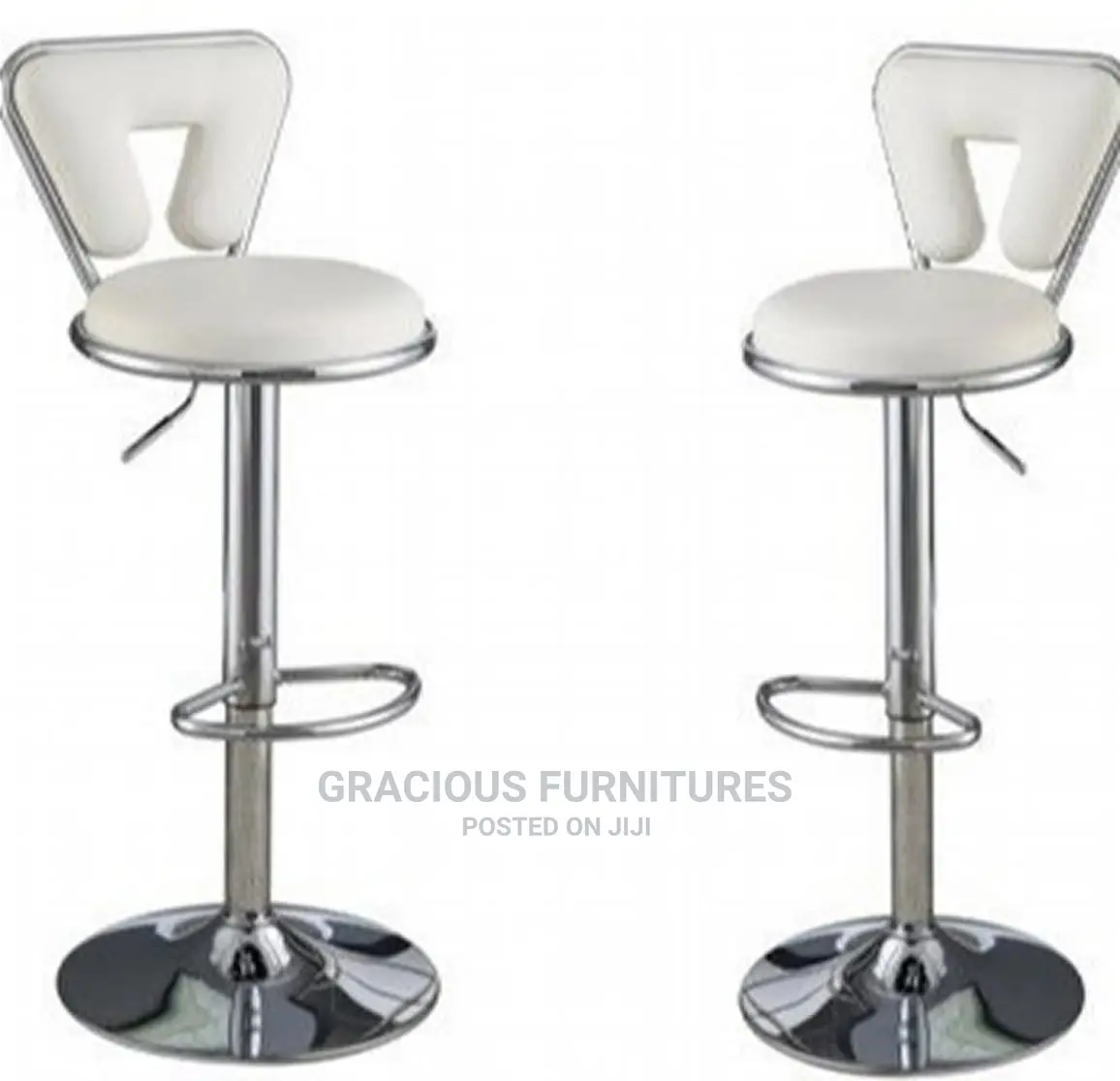 Adjustable Barstool With Round Seat