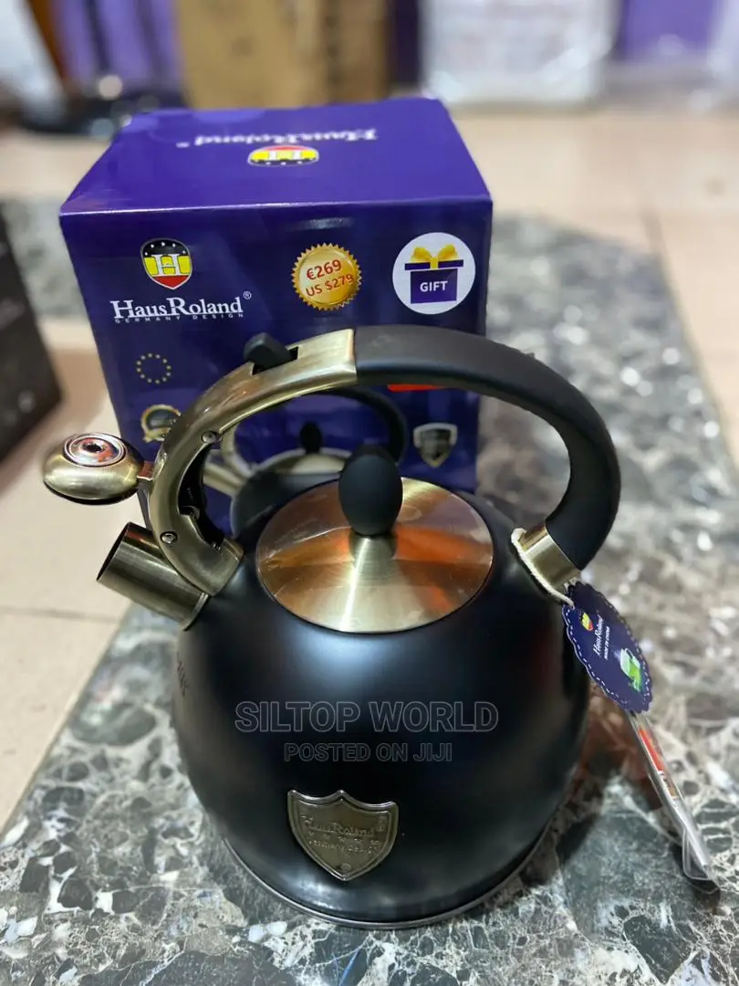 3L Black Hausroland Whistling Kettle
