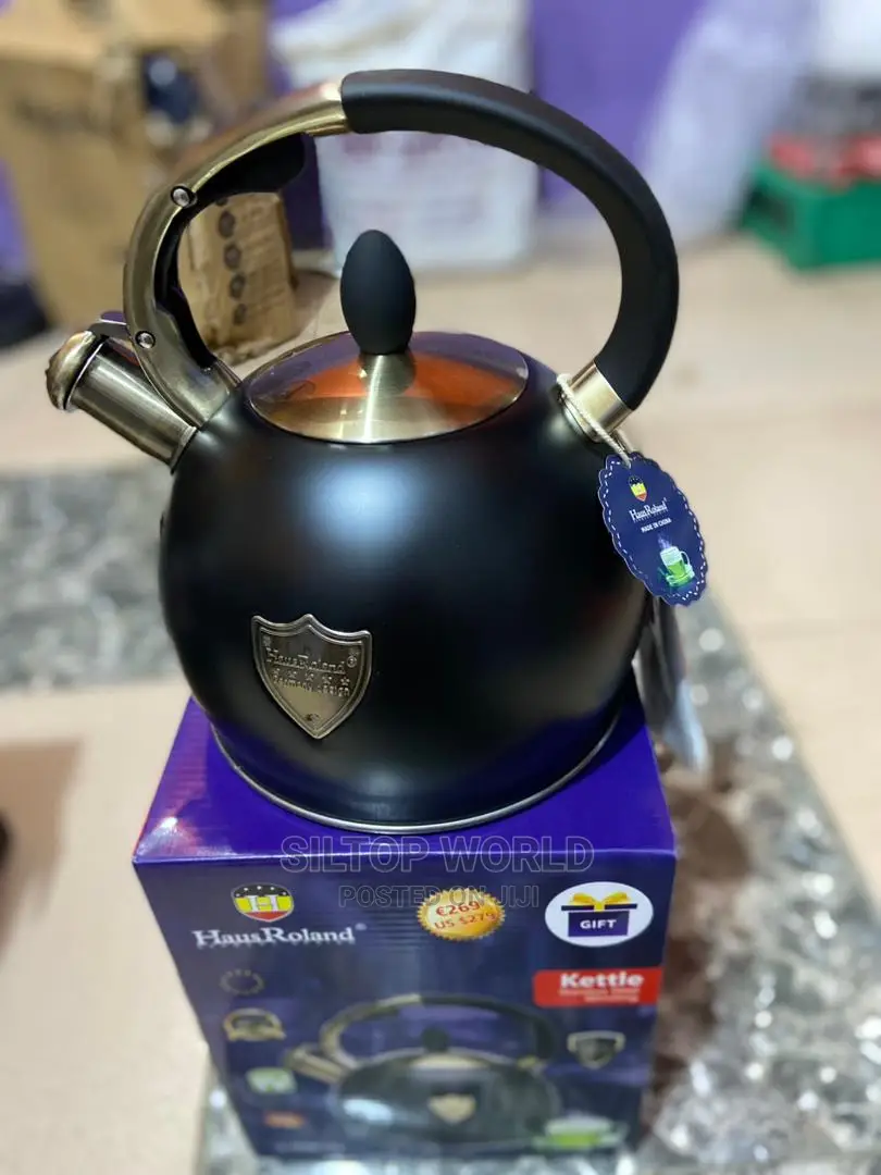 3L Black Hausroland Whistling Kettle
